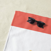 Customizable Beach Theme Sun Waves Strandlaken (In situ)