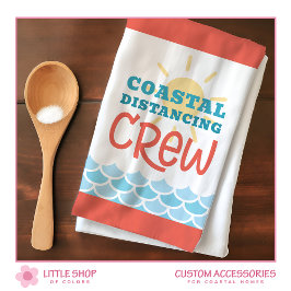 Customizable Beach Theme Sun Waves Theedoek