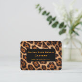 Customizable Bengal Cat Cattery  Visitekaartje (Staand voorkant)