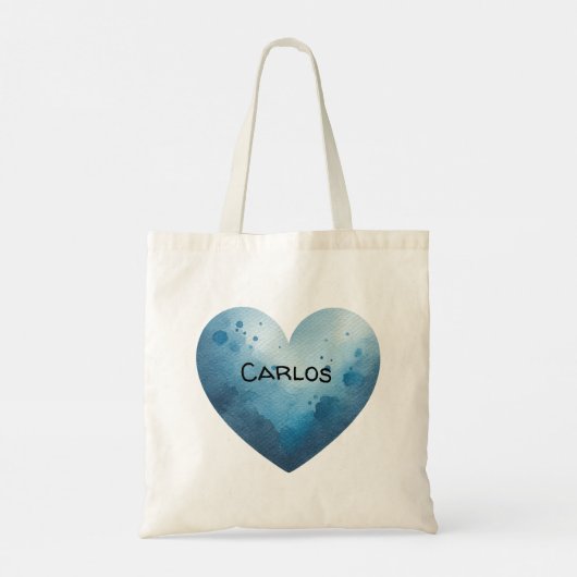 Customizable Bernese mountain dog canvas tote Bag (Achterkant)