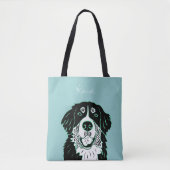 Customizable Bernese Mountain Dog Tote Bag (Voorkant)