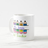 Customizable Best Teacher Appreciation Koffiemok (Voorkant links)