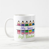 Customizable Best Teacher Appreciation Koffiemok (Links)