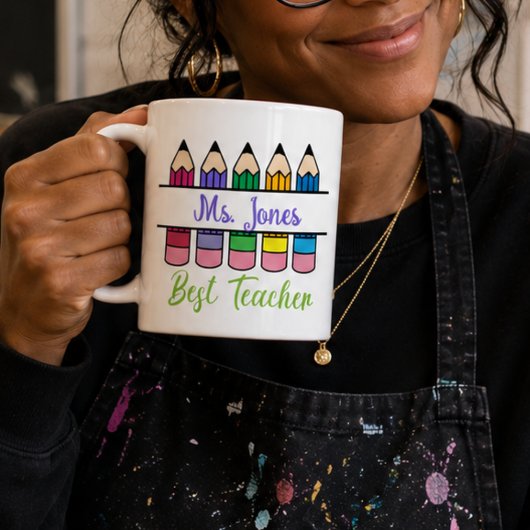 Customizable Best Teacher Appreciation Koffiemok