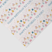 Customizable Birthday Cakes & Fireworks  Tissuepapier (Detail)