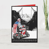 Customizable Birthday Card getting older theme Kaart (Voorkant)