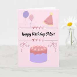 Customizable birthday card  kaart