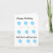 Customizable birthday cards kaart (Voorkant)