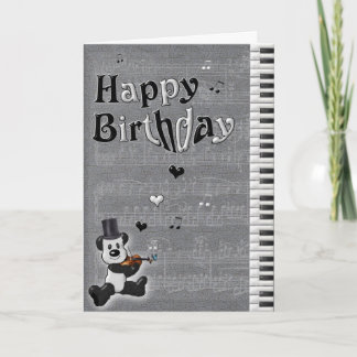 Customizable Birthday Panda Card Kaart