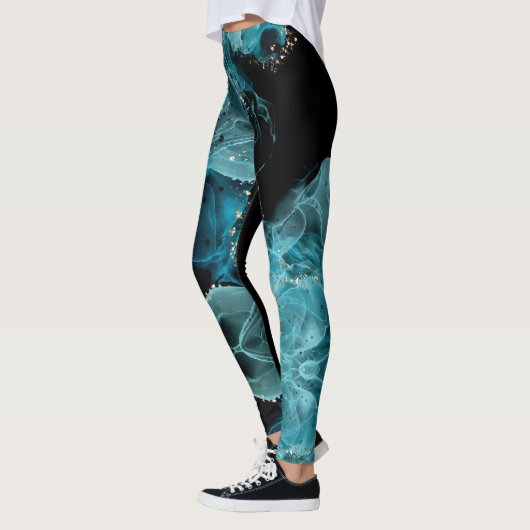 Customizable Black and Blue Leggings (Links)