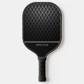 Customizable Black Diamond Pattern Pickleball Pickleball Paddle (Voorkant)
