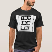 Customizable Black T-shirt  (Voorkant)