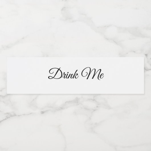 Customizable Blank Water Bottle Labels for Wedding Waterfles Etiket (Enkel label)