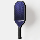 Customizable Blue Navy Diamond Pattern Pickleball Paddle (Links)