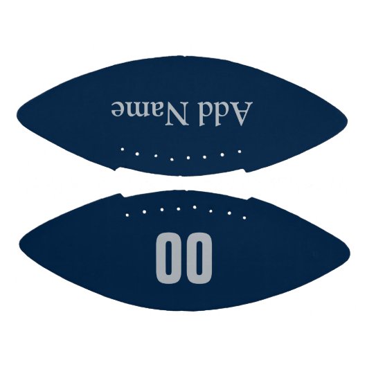 Customizable Blue & Silver Mini American Football (Panelen)