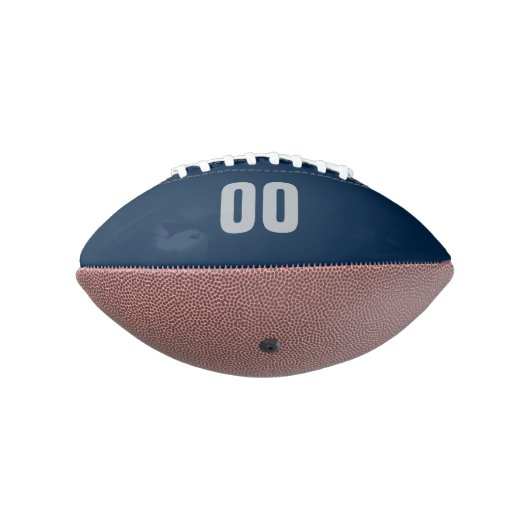 Customizable Blue & Silver Mini American Football (Gedraaid 270)