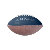 Customizable Blue & Silver Mini American Football (Gedraaid 90)
