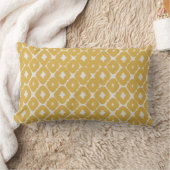 Customizable Boho Mustard Diamonds Cushion Kussen (Deken)