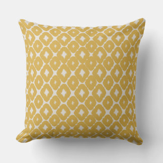 Customizable Boho Mustard Diamonds Cushion Kussen