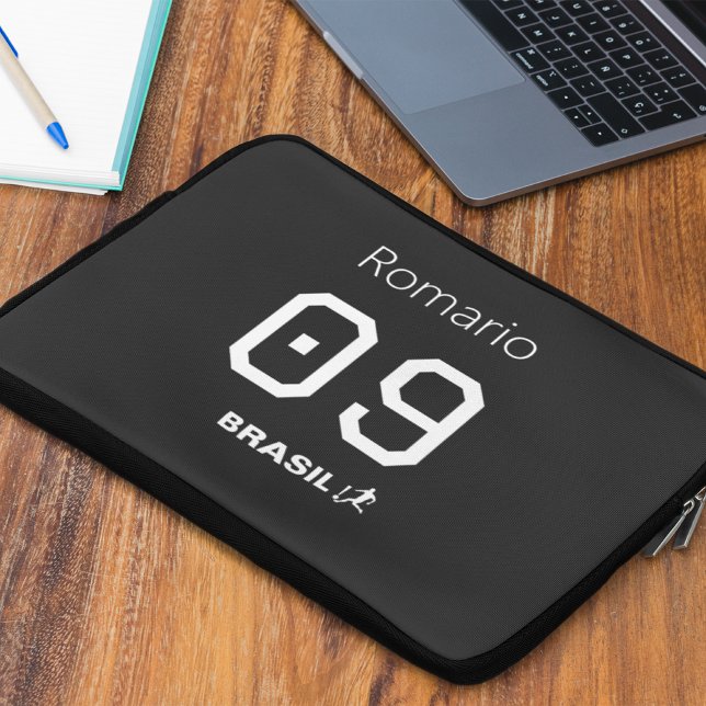 Customizable Brasil Seleção Personalized Gear Laptop Sleeve (Creator heeft geüpload)