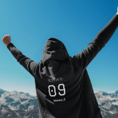 Customizable Brasil Soccer Black and White Edition Hoodie