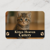 Customizable Business Card for Cattery Visitekaartje (Voorkant)
