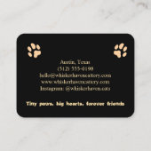 Customizable Business Card for Cattery Visitekaartje (Achterkant)