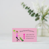 "Customizable Business Card - Pure Shine Cleaning" Visitekaartje (Staand voorkant)