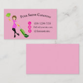 "Customizable Business Card - Pure Shine Cleaning" Visitekaartje (Voorkant / Achterkant)