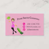 "Customizable Business Card - Pure Shine Cleaning" Visitekaartje (Voorkant)