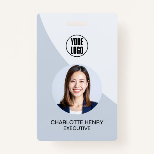 Customizable Business ID Card | Minimal Employee  Badge (Voorkant)