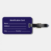 Customizable Business ID Tag Bagagelabel (Achterkant horizontaal)