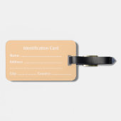 Customizable Business ID Tag Bagagelabel (Achterkant horizontaal)