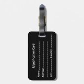 Customizable Business ID Tag Bagagelabel (Achterkant verticaal)
