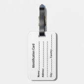 Customizable Business ID Tag Bagagelabel (Achterkant verticaal)
