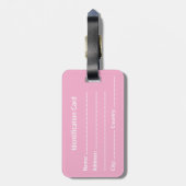 Customizable Business ID Tag Bagagelabel (Achterkant verticaal)