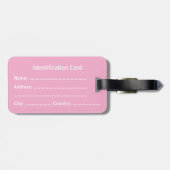 Customizable Business ID Tag Bagagelabel (Achterkant horizontaal)