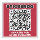 Customizable Business Promotion QR Code Car Decal Sticker (Voorkant)