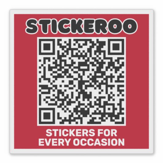 Customizable Business Promotion QR Code Car Decal  Sticker (Voorkant)