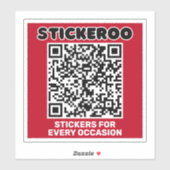 Customizable Business Promotion QR Code Car Decal Sticker (Vel)