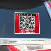 Customizable Business Promotion QR Code Car Decal  Sticker