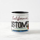 Customizable California license plate mug Mok (Midden)