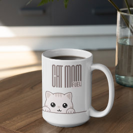 Customizable Cat Mom Fuel Koffiemok
