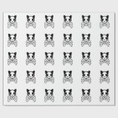 Customizable Cat Skull and Crossbones Cadeaupapier (Vlak)