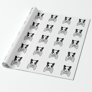 Customizable Cat Skull and Crossbones Cadeaupapier