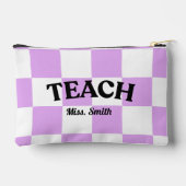 Customizable Checkered Teach Pouch Etui (Achterkant)