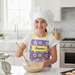 Customizable children's kitchen apron schort