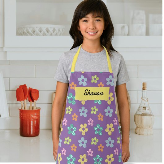 Customizable children's kitchen apron schort