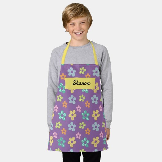 Customizable children's kitchen apron schort (Gedragen)