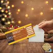 Customizable Christmas Concert Festival Gift TickT Kaart